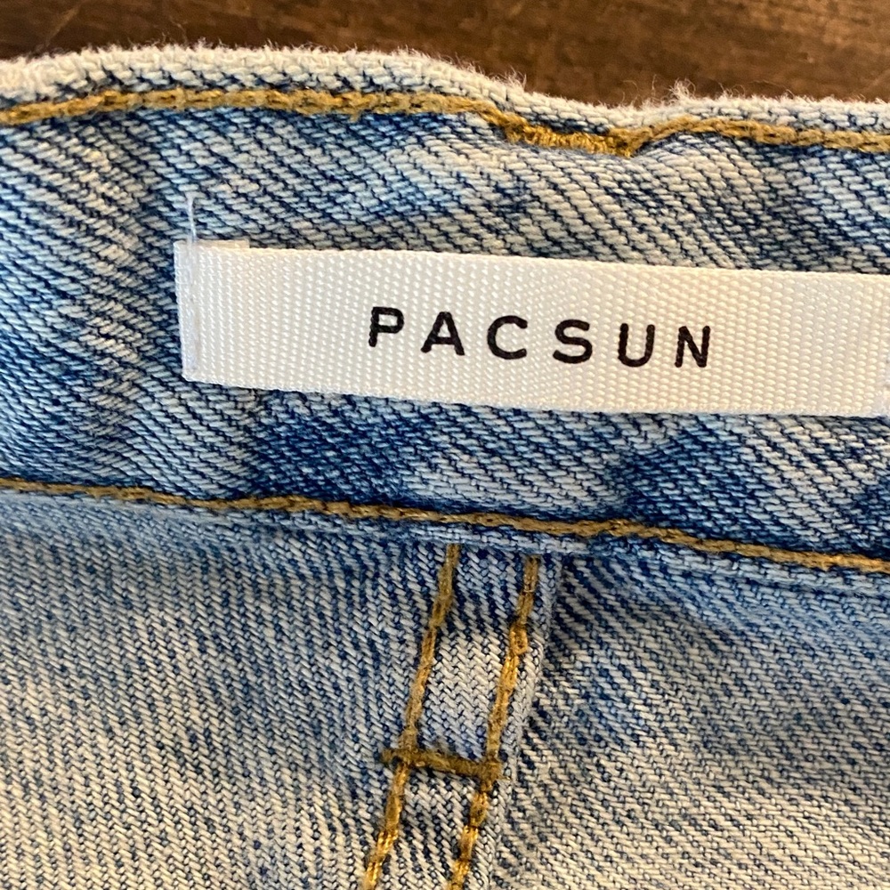 PacSun Light Blue Distressed Boyfriend Jeans - Picture 7 of 8